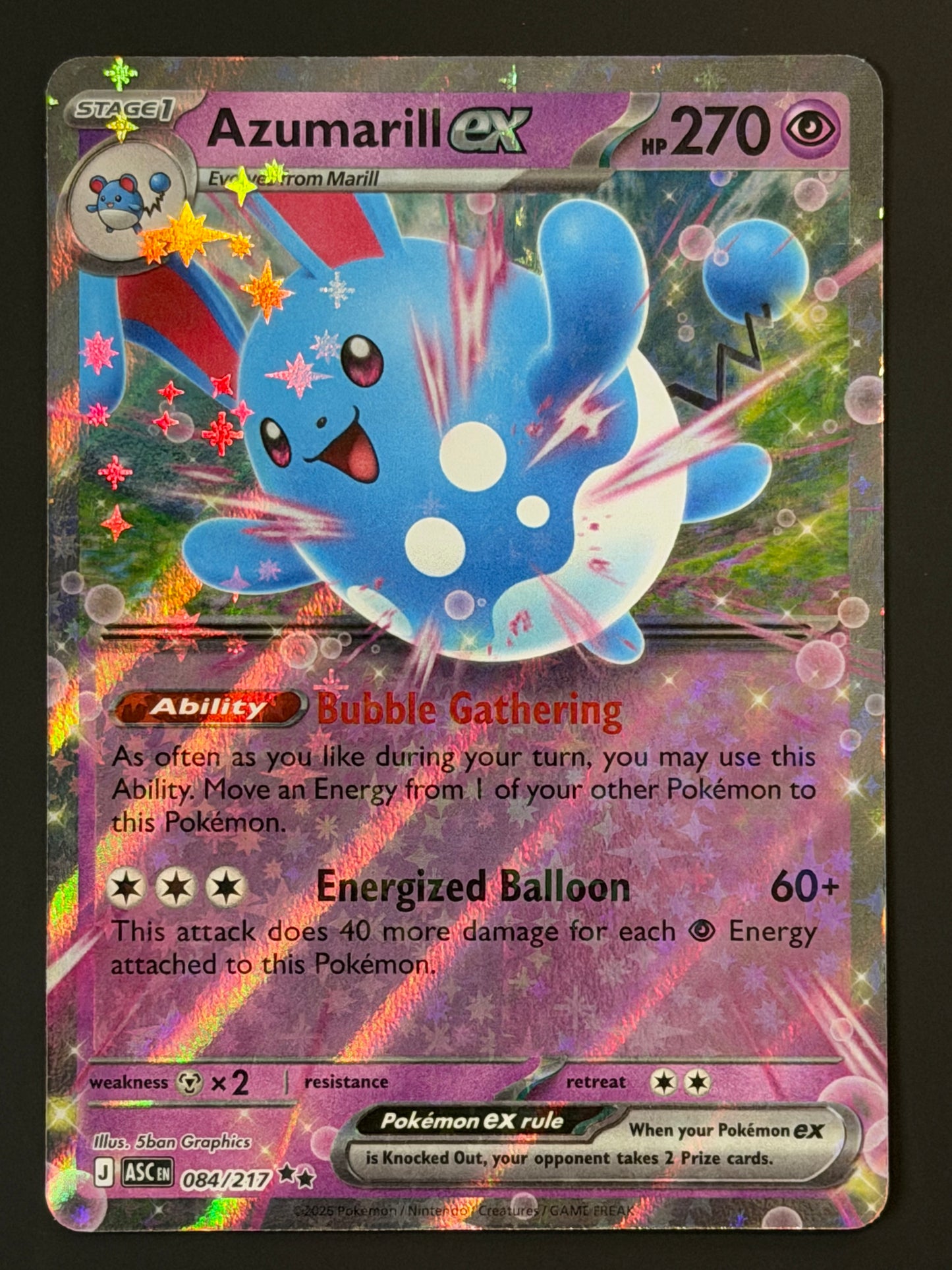 084/217 Azumarill ex - Pokémon Ascended Heroes Double Rare