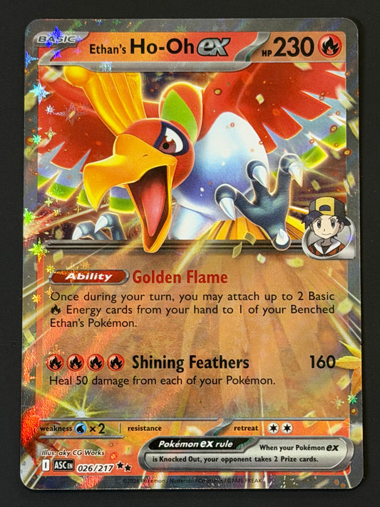 026/217 Ethan’s Ho-Oh ex - Pokémon Ascended Heroes Double Rare