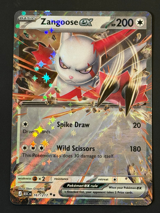 167/217 Zangoose ex - Pokémon Ascended Heroes Double Rare