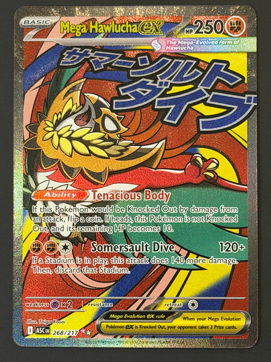 268/217 Mega Hawlucha ex - Pokémon Ascended Heroes Mega Attack Rare