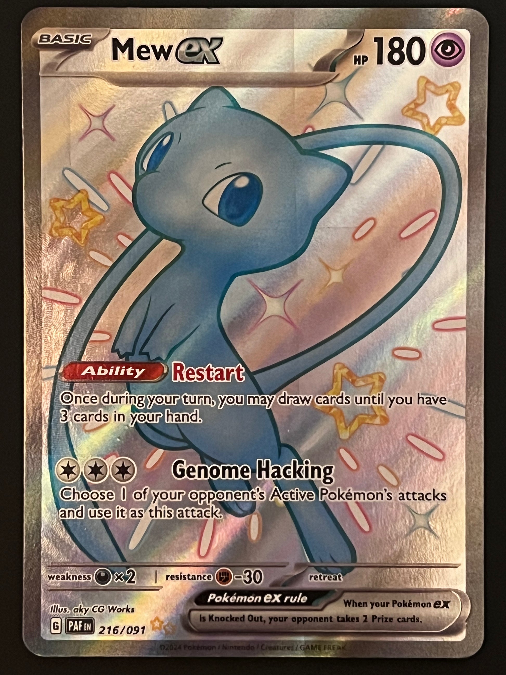 216 091 pokemon card 216/091 Mew Ex
