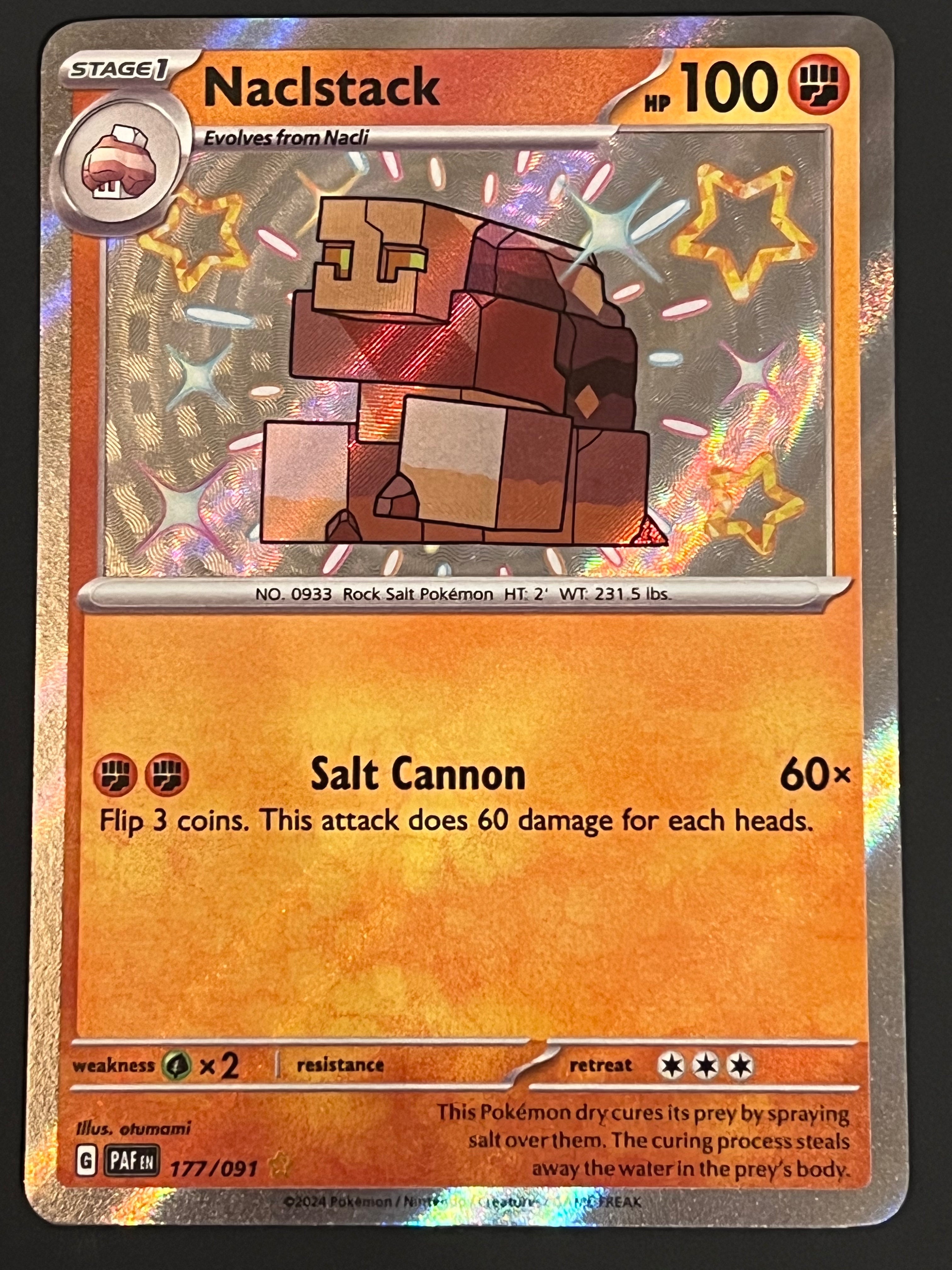 177/091 Naclstack - Pokémon Paldean Fates Shiny Rare – Jarvvos