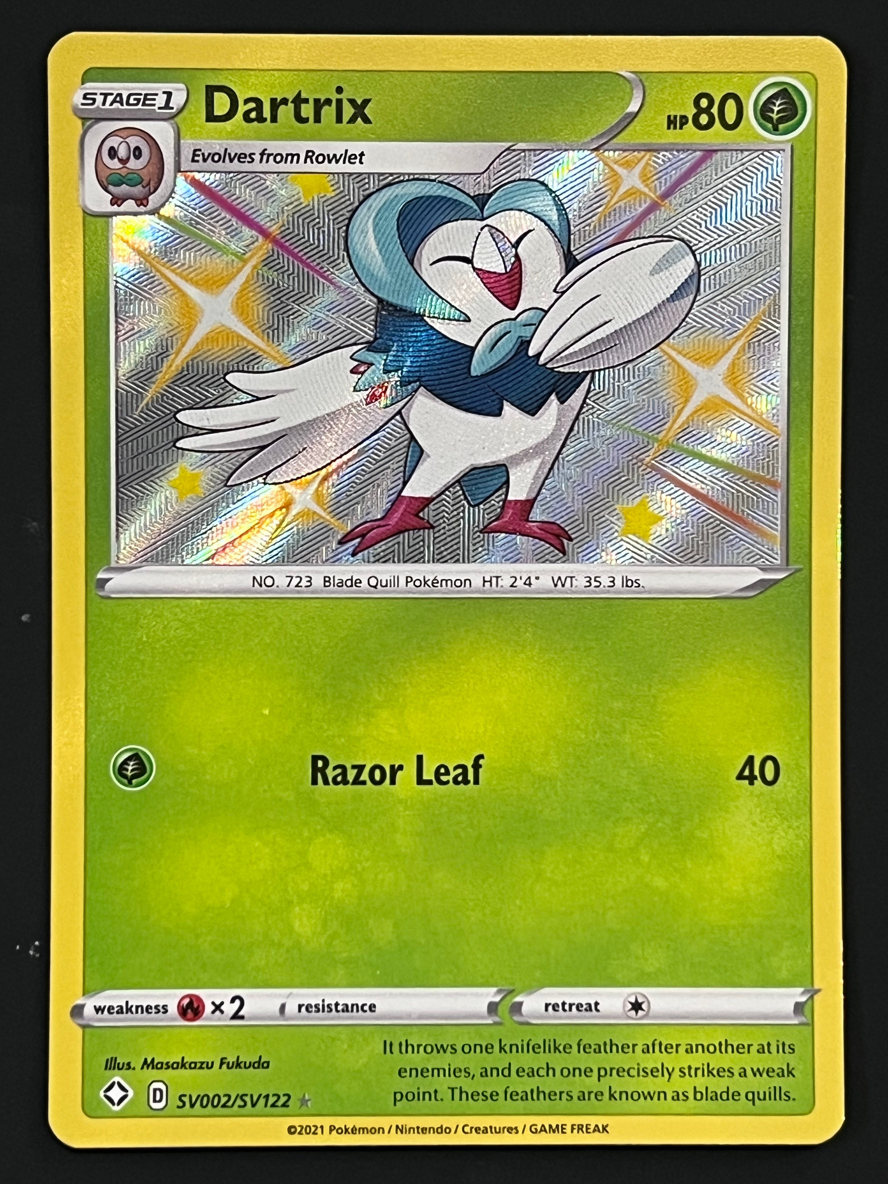 SV002/SV122 Dartrix - Pokémon Shining Fates Shiny Rare – Jarvvos