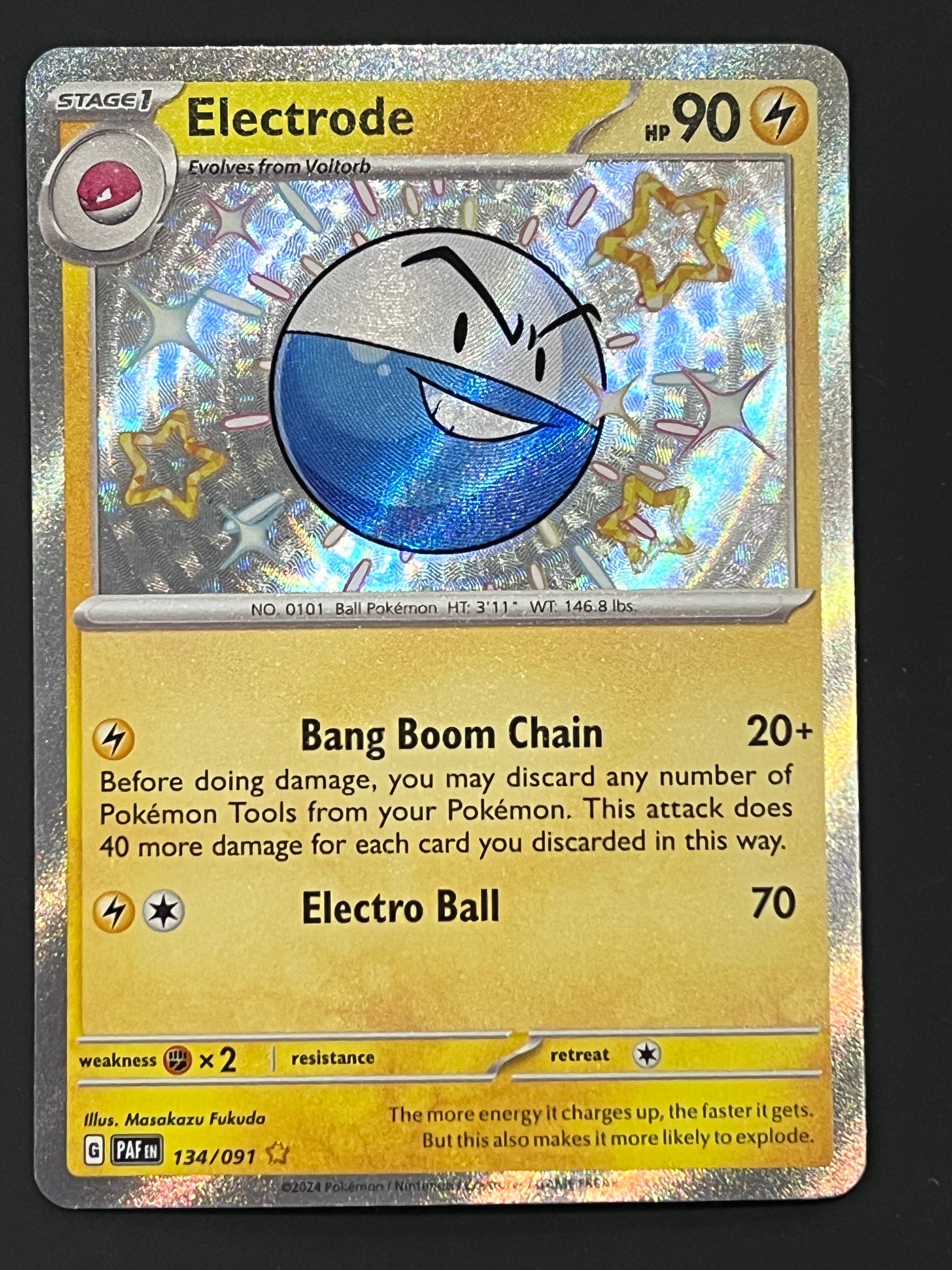 rare electrode pokemon card 134/091 Electrode