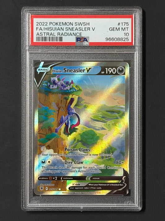 PSA Hisuian Sneasler V - 175/189 Astral Radiance Alternative Full Art GEM MINT Grade 10