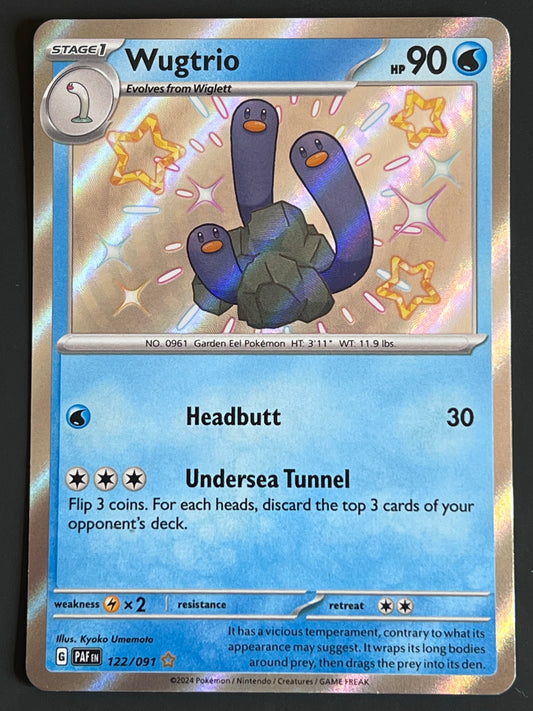 122/091 Wugtrio - Pokémon Paldean Fates Shiny Rare