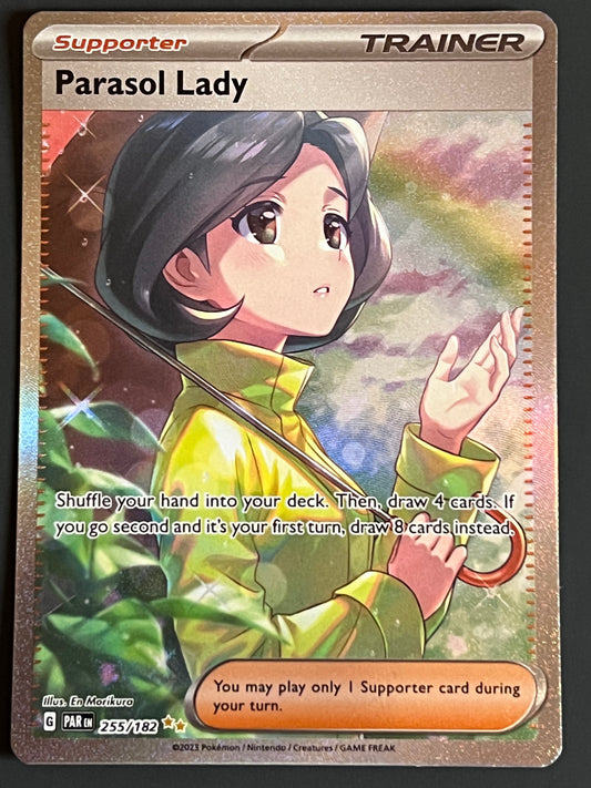 Parasol Lady - 255/182 Pokémon Paradox Rift Special Illustration Rare Holo Trainer