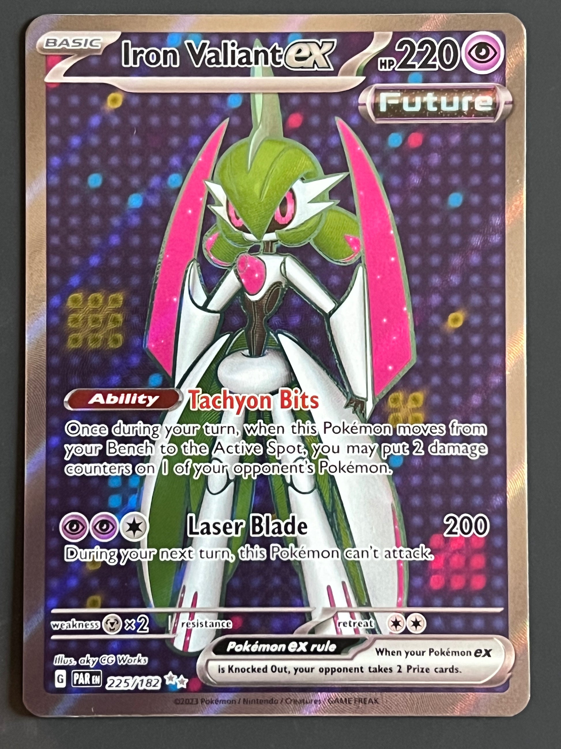225/182 Iron Valiant Ex - Pokmon Paradox Rift Ultra Rare Jarvvos 225/182 Iron Valiant Ex - Pokmon Paradox Rift Ultra Rare Jarvvos