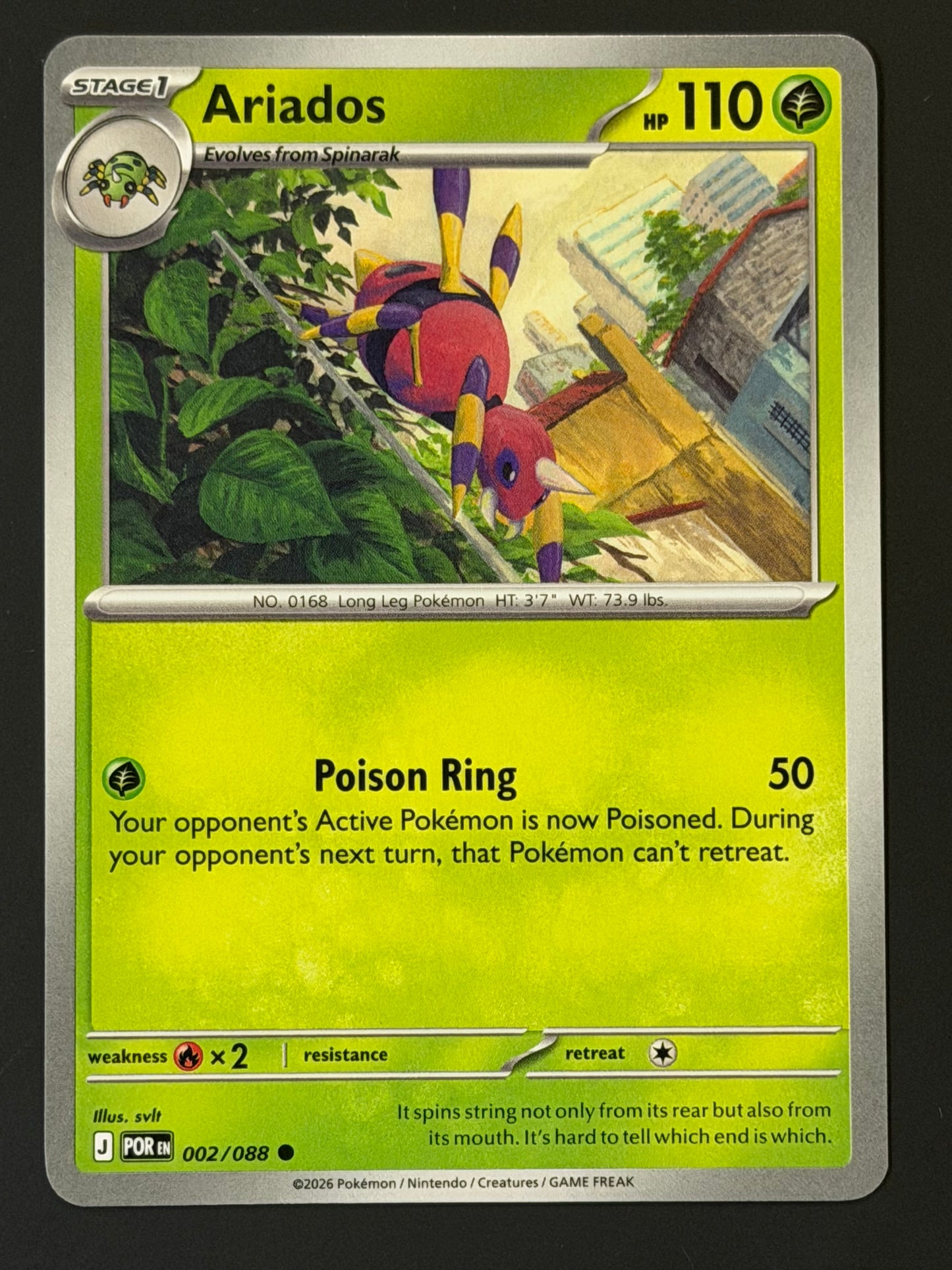 002/088 Ariados - Pokémon Perfect Order Common