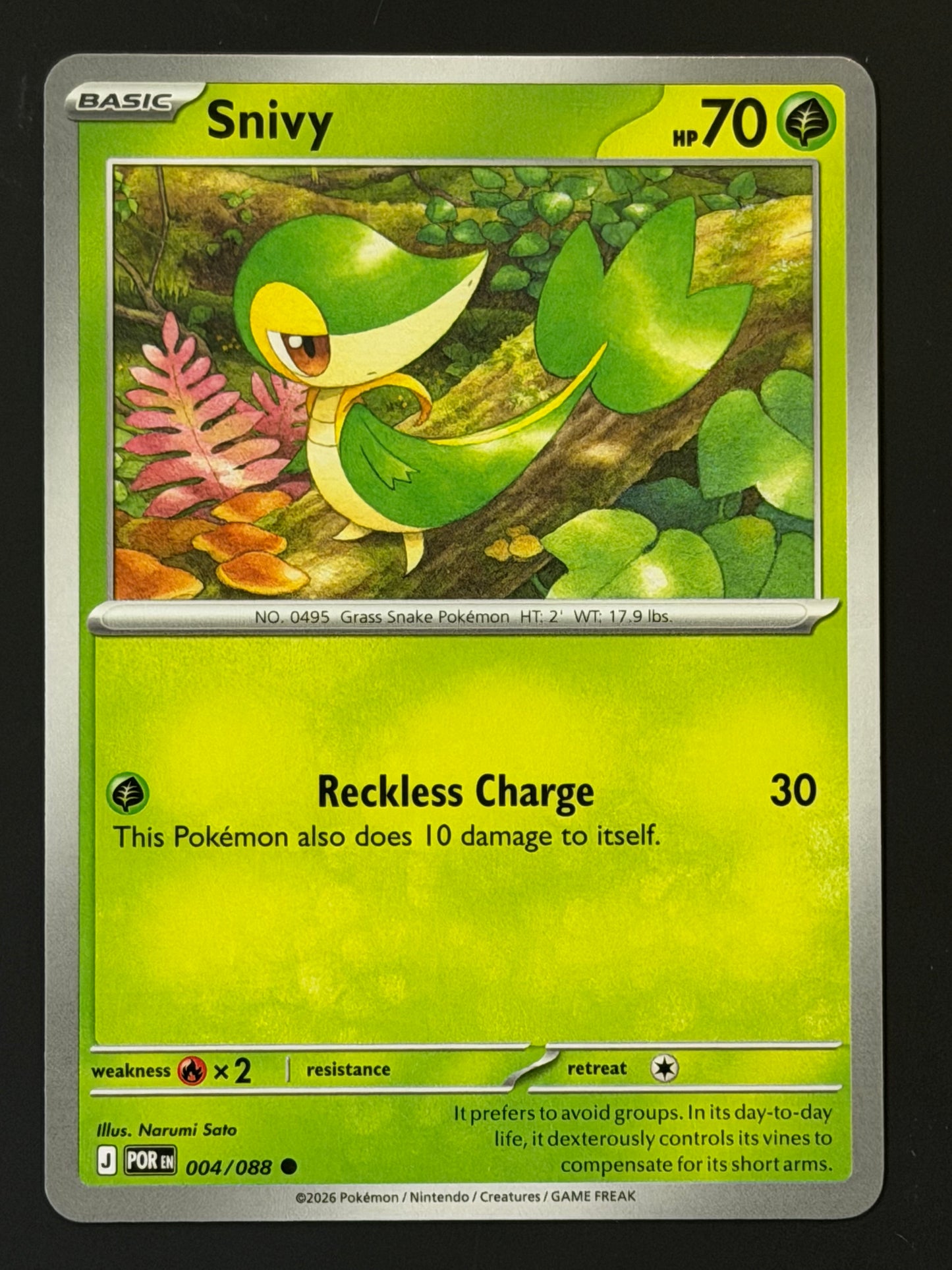 004/088 Snivy - Pokémon Perfect Order Common