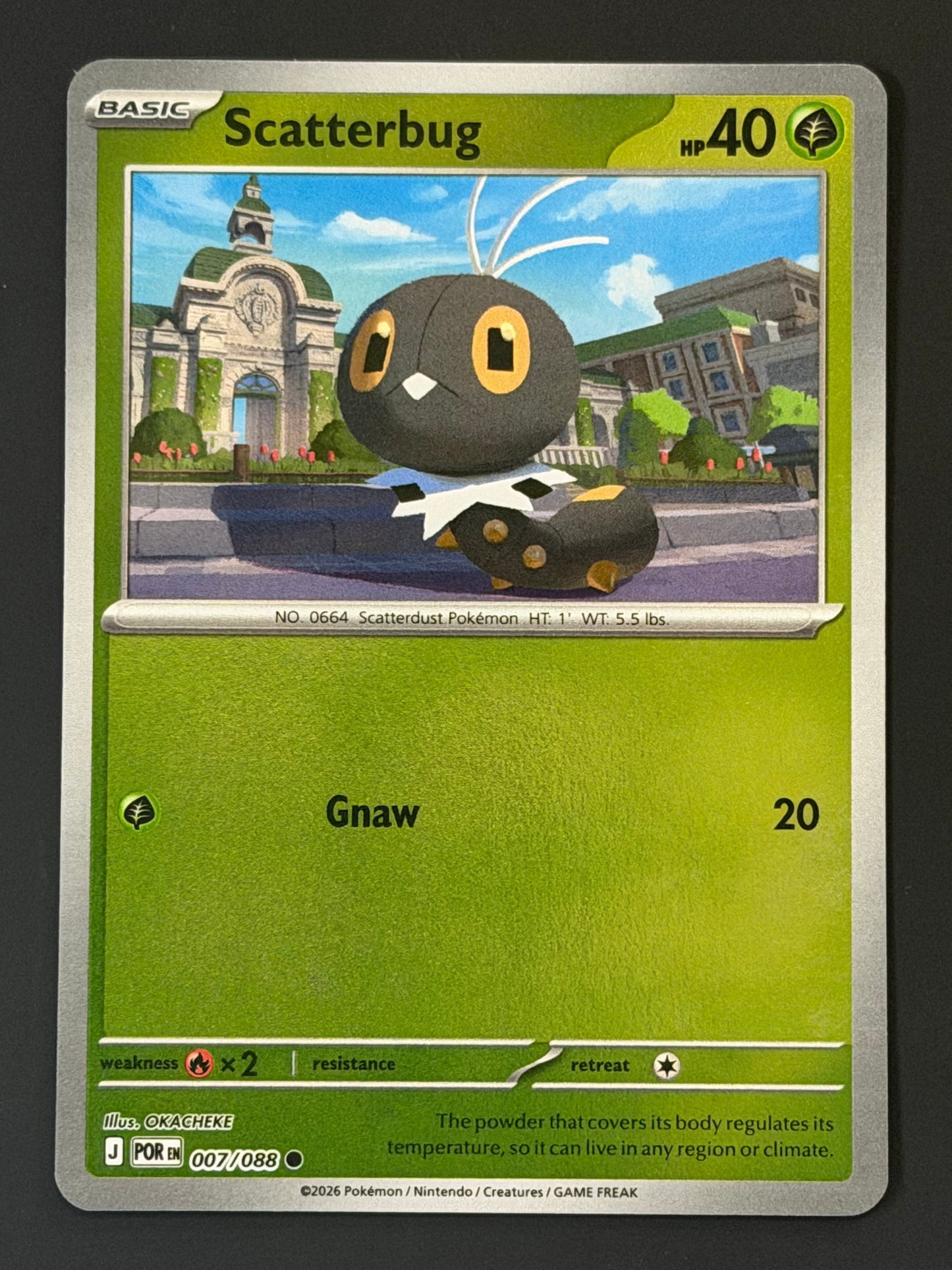 007/088 Scatterbug - Pokémon Perfect Order Common Reverse