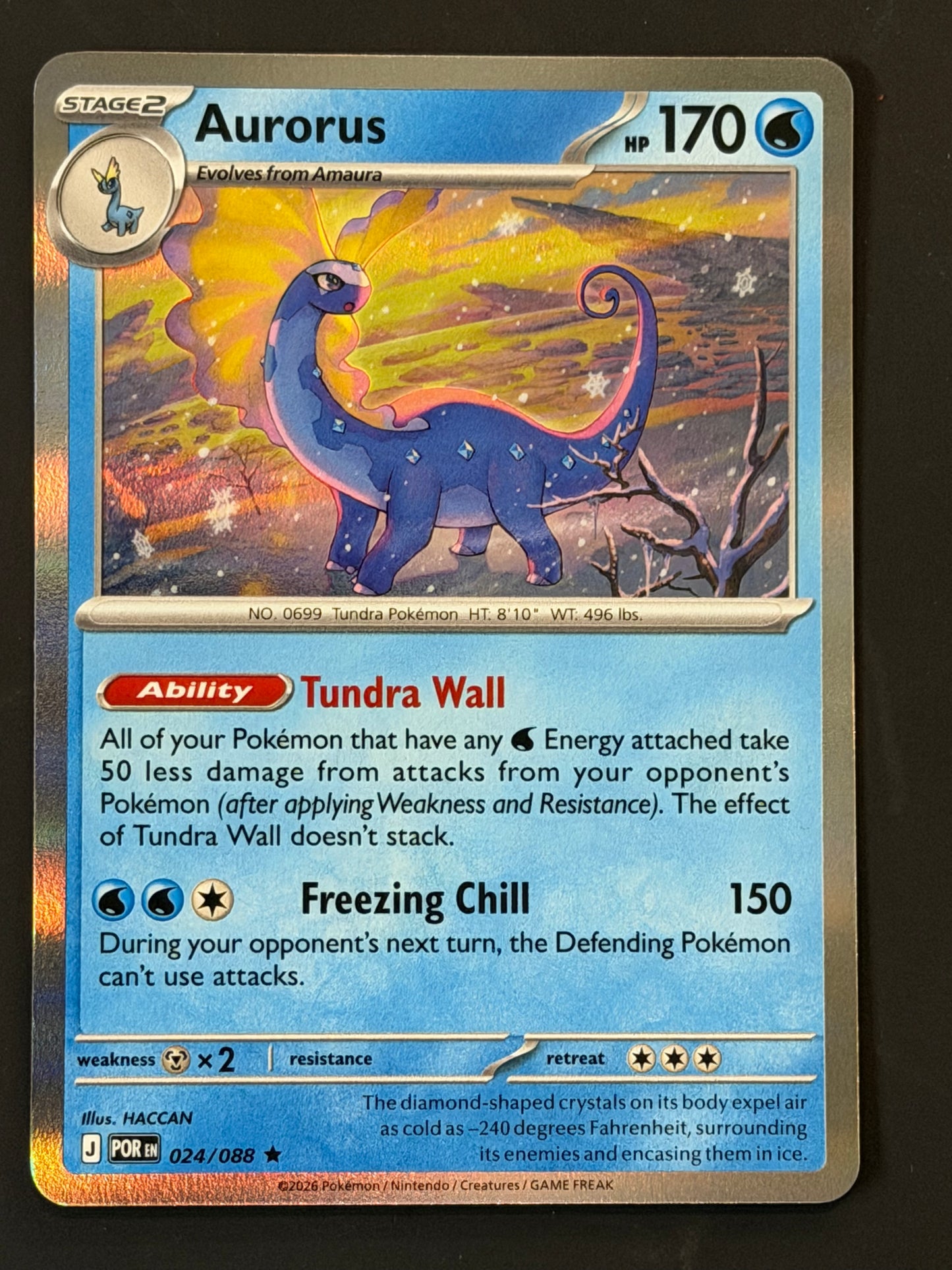 024/088 Aurorus - Pokémon Perfect Order Rare Holo