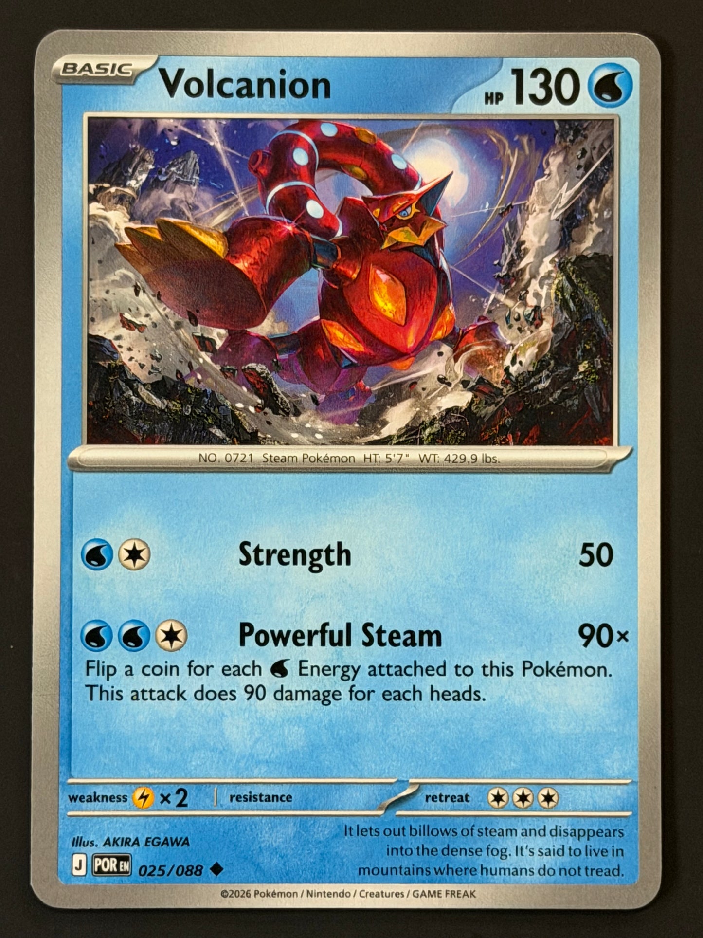 025/088 Volcanion - Pokémon Perfect Order Uncommon
