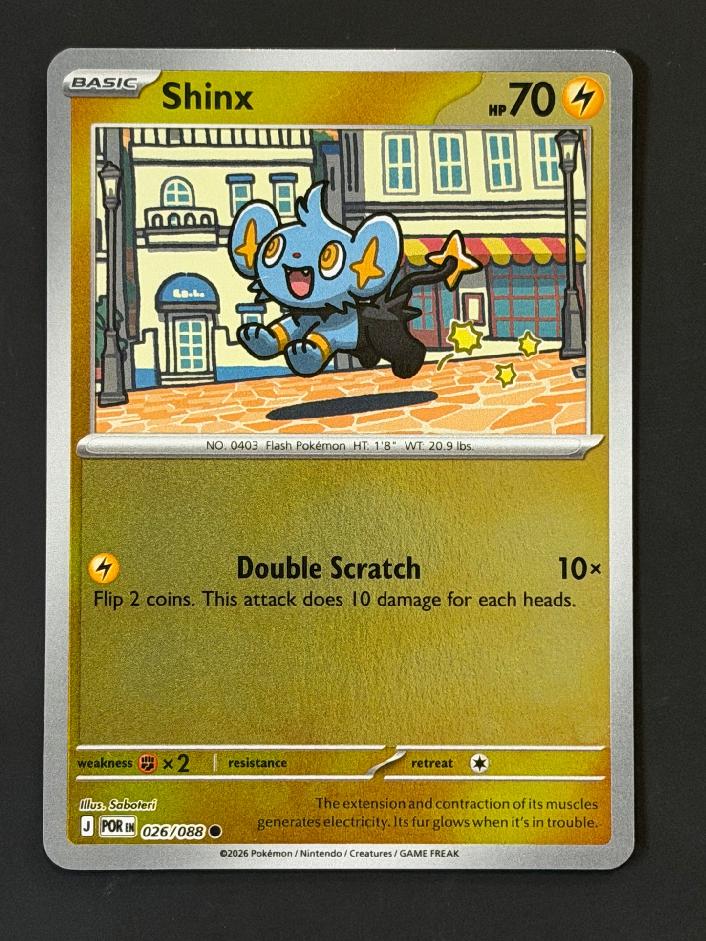026/088 Shinx - Pokémon Perfect Order Common Reverse