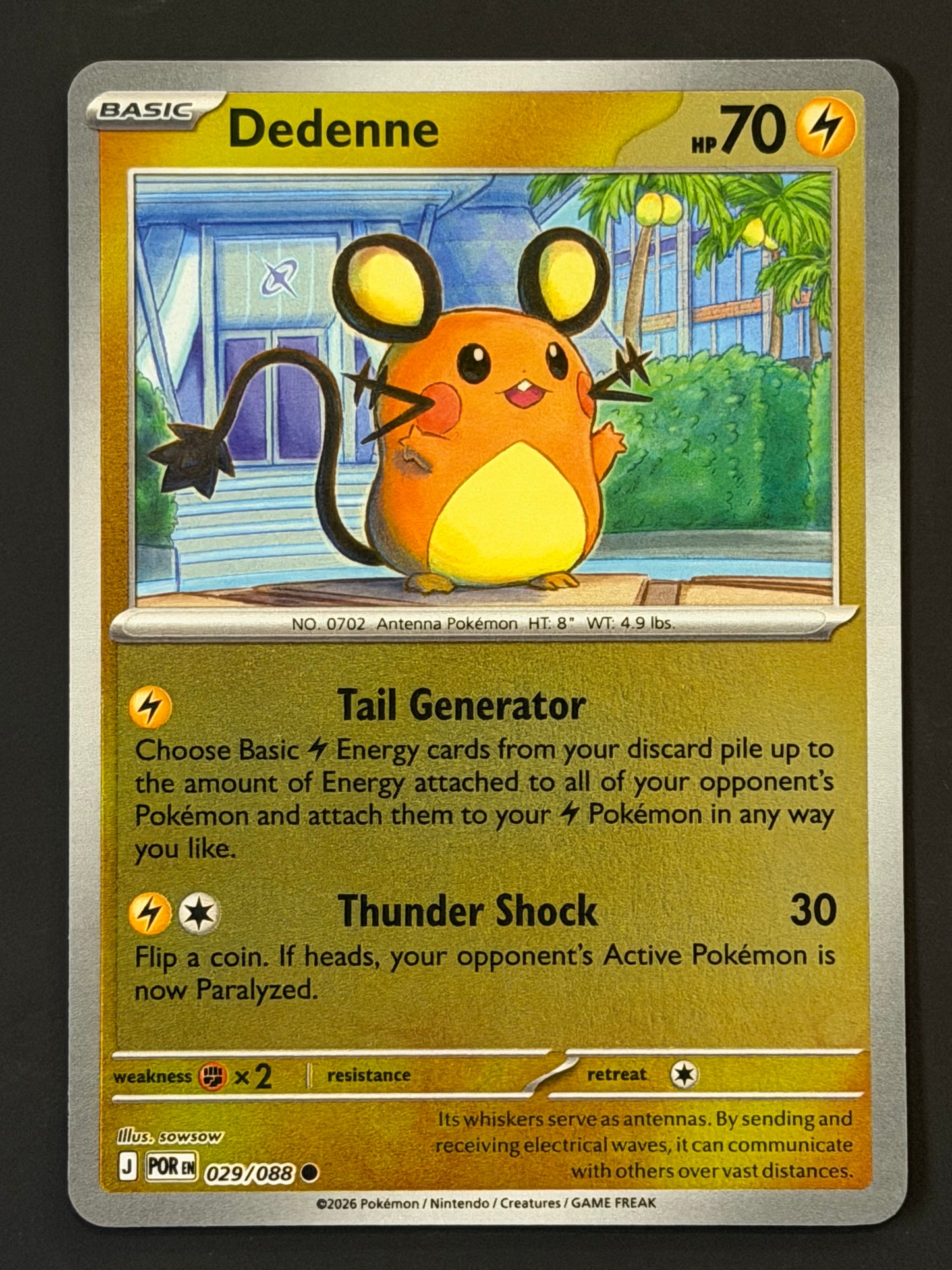 029/088 Dedenne - Pokémon Perfect Order Common Reverse