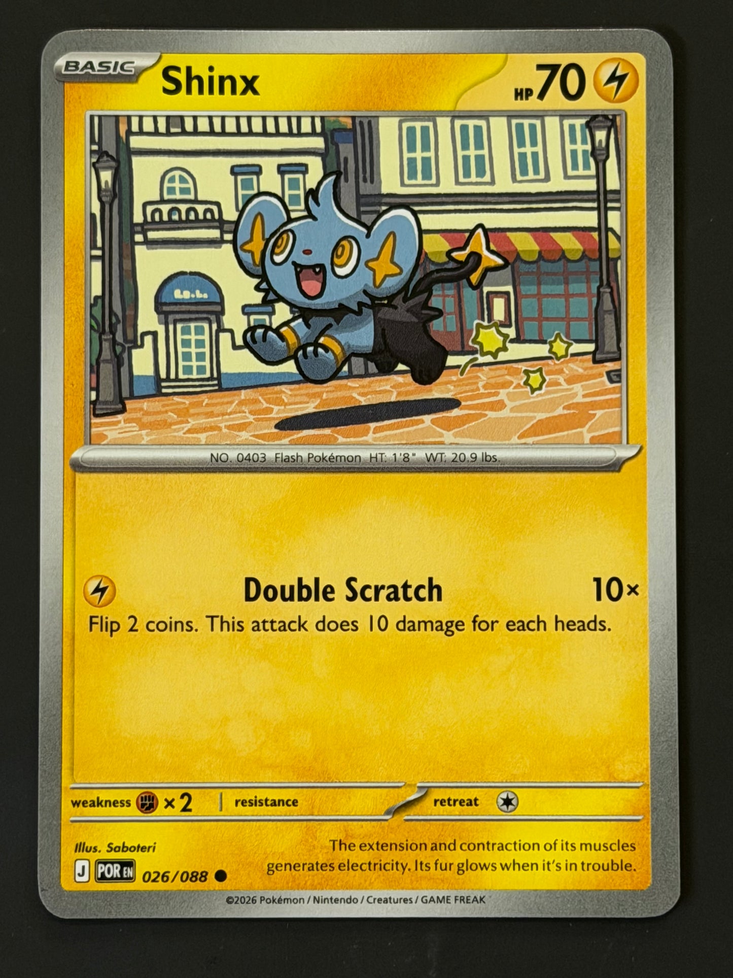 026/088 Shinx - Pokémon Perfect Order Common