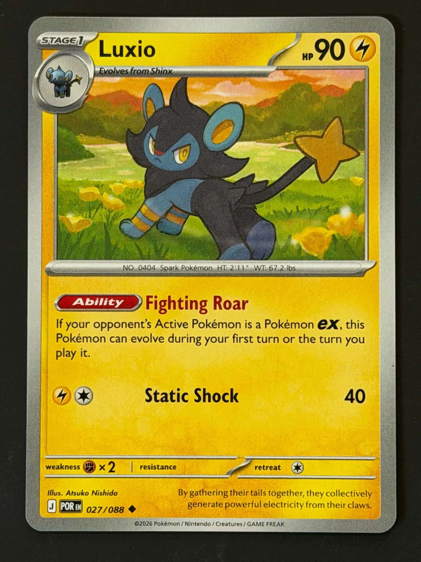 027/088 Luxio - Pokémon Perfect Order Uncommon