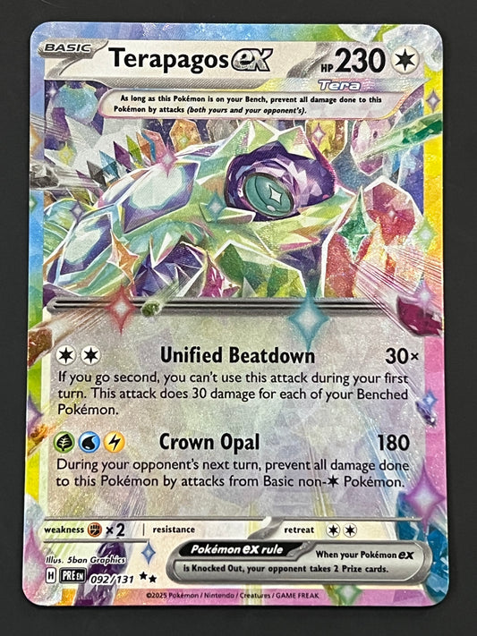 092/131 Terapagos Ex - Pokémon Prismatic Evolutions Double Rare