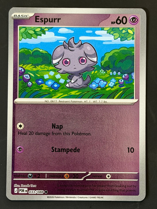 033/088 Espurr - Pokémon Perfect Order Common Reverse
