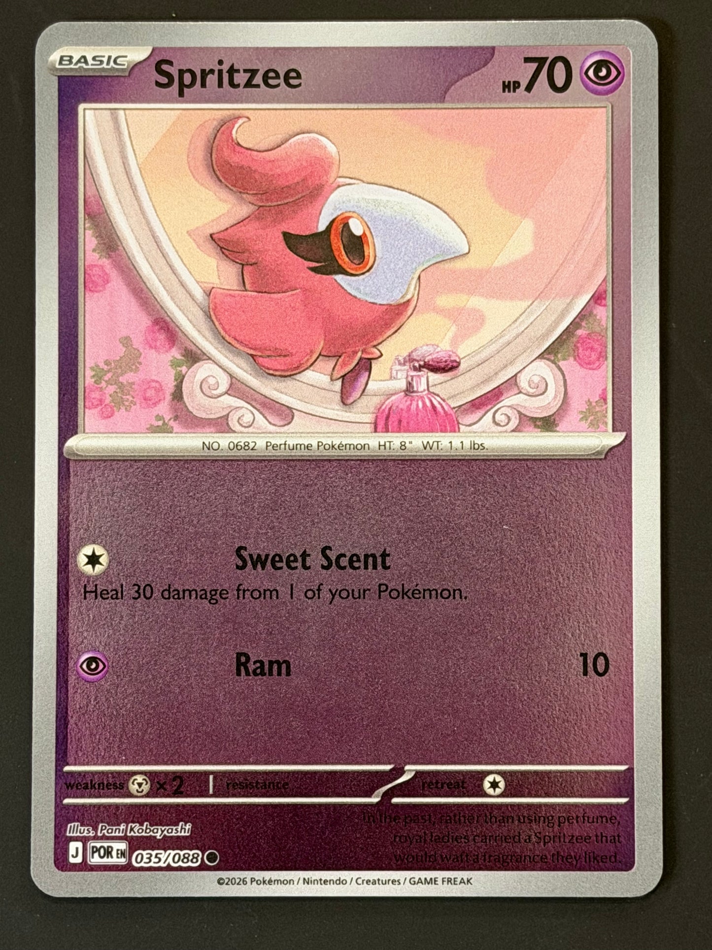 035/088 Spritzee - Pokémon Perfect Order Common Reverse