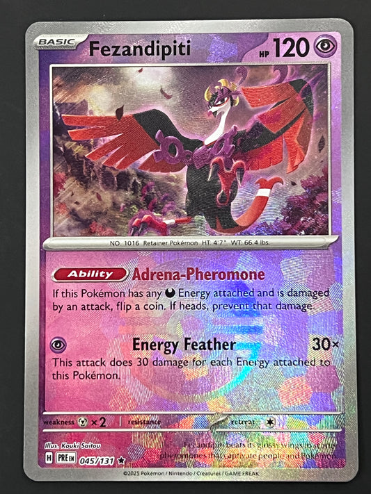 045/131 Fezandipiti - Pokémon Prismatic Evolutions Rare Reverse POKEBALL