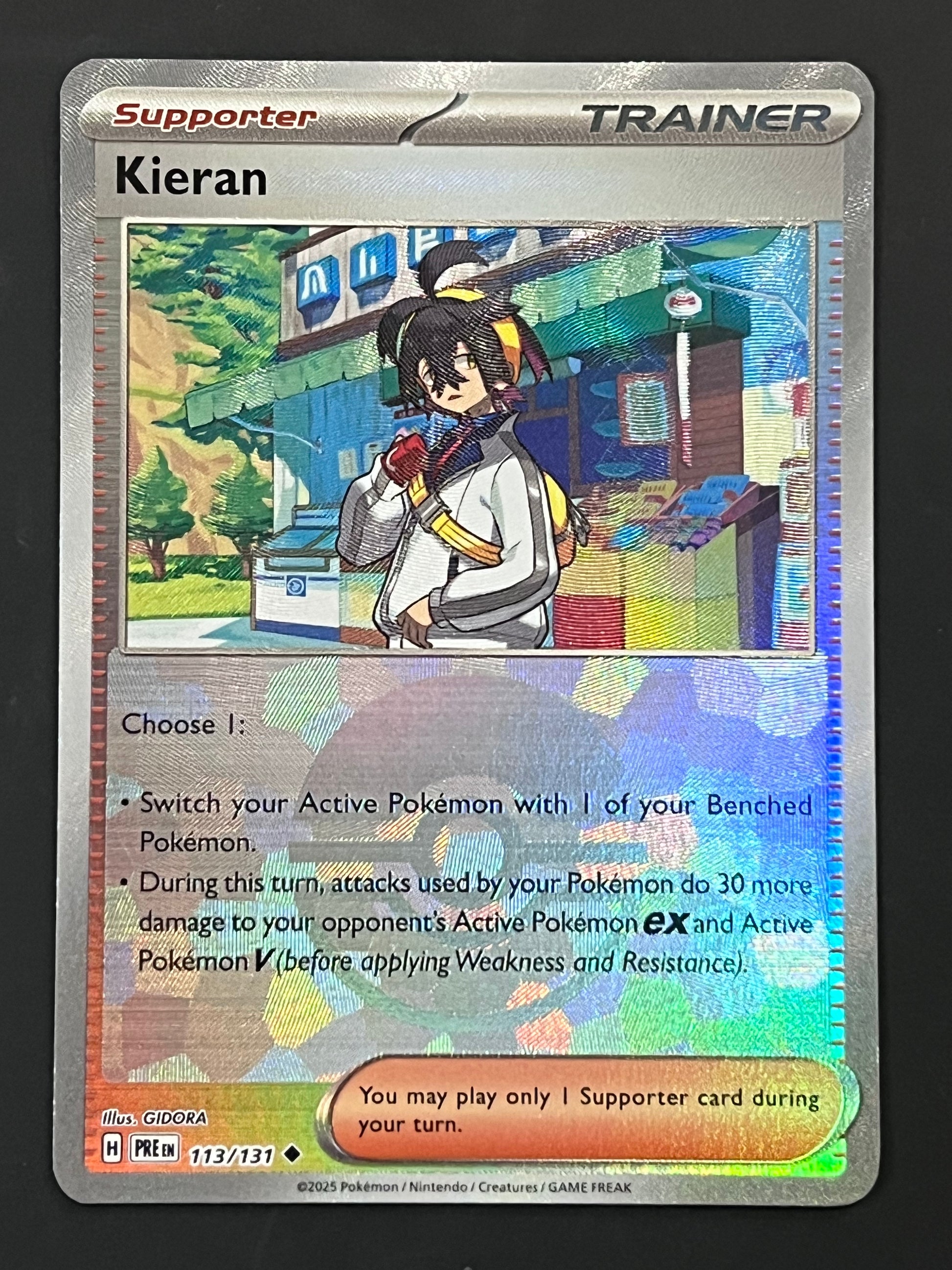 113/131 Kieran - Pokmon Prismatic Evolutions Uncommon Reverse POKEBAL Jarvvos 113/131 Kieran - Pokmon Prismatic Evolutions Uncommon Reverse POKEBAL Jarvvos
