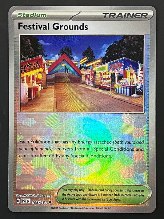 108/131 Festival Grounds - Pokémon Prismatic Evolutions Uncommon Reverse POKEBALL
