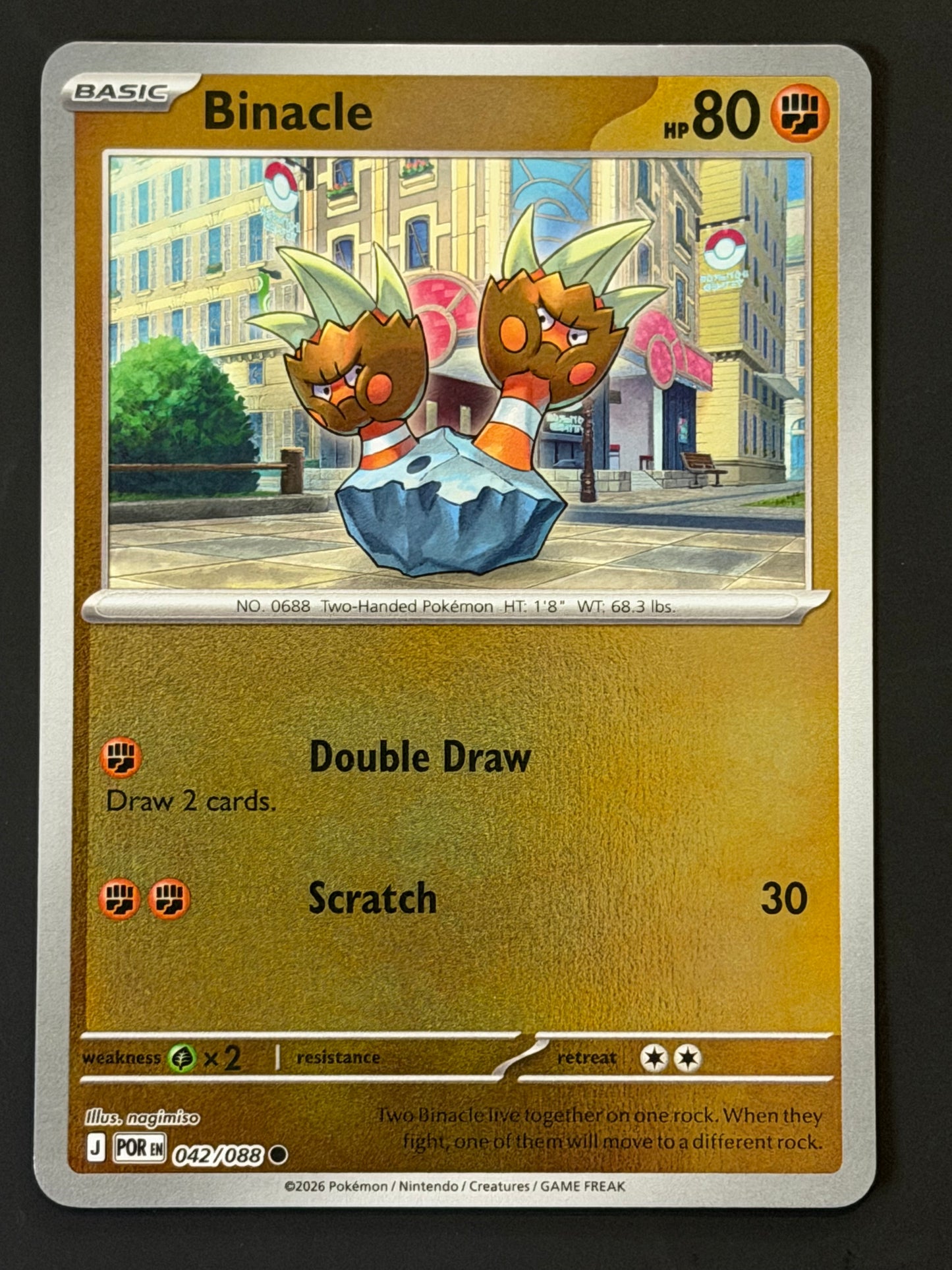 042/088 Binacle - Pokémon Perfect Order Common Reverse