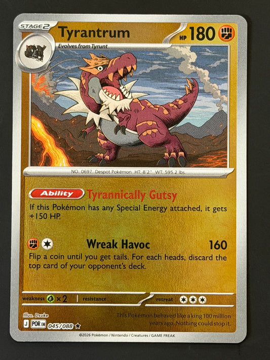 045/088 Tyrantrum - Pokémon Perfect Order Rare Reverse