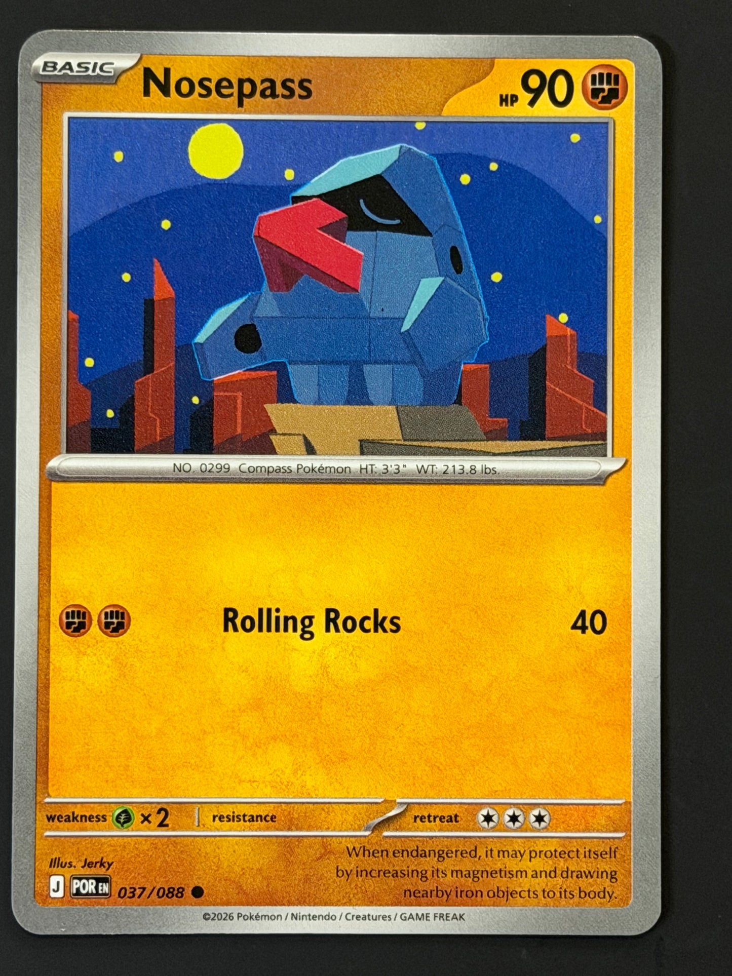 037/088 Nosepass - Pokémon Perfect Order Common