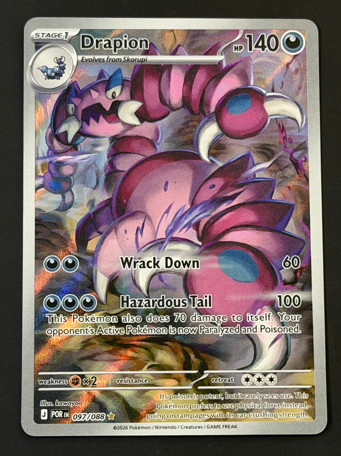 097/088 Drapion - Pokémon Perfect Order Illustration Rare