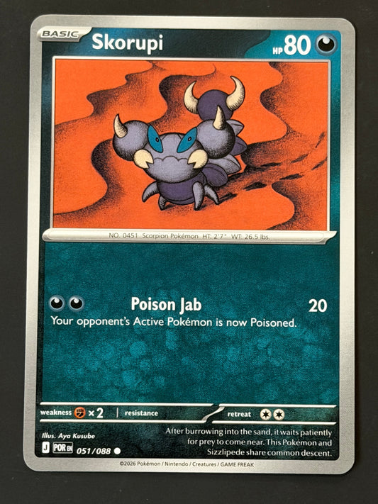 051/088 Skorupi - Pokémon Perfect Order Common