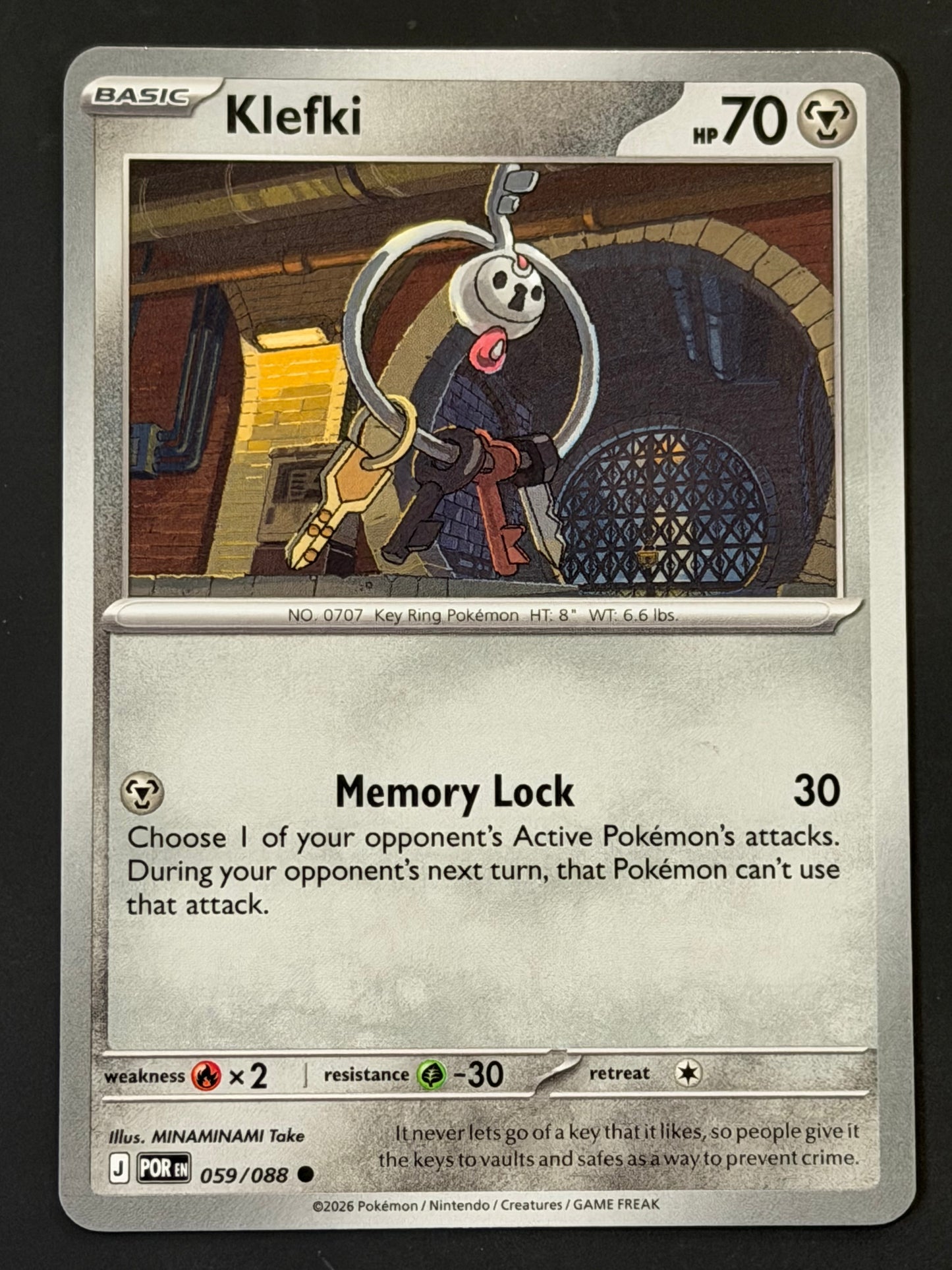 059/088 Klefki - Pokémon Perfect Order Common