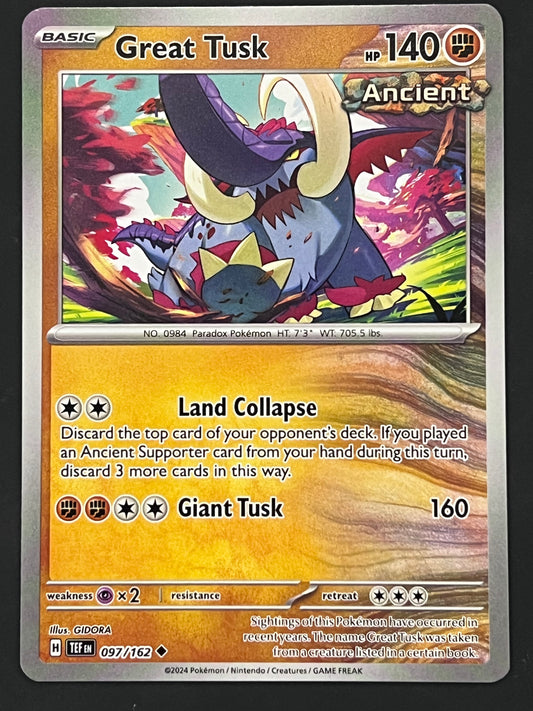 097/162 Great Tusk - Pokémon Temporal Forces Uncommon