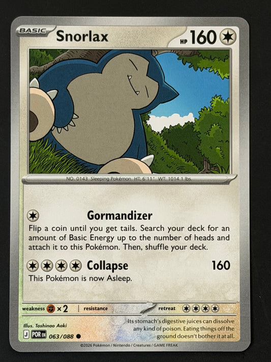 063/088 Snorlax - Pokémon Perfect Order Common
