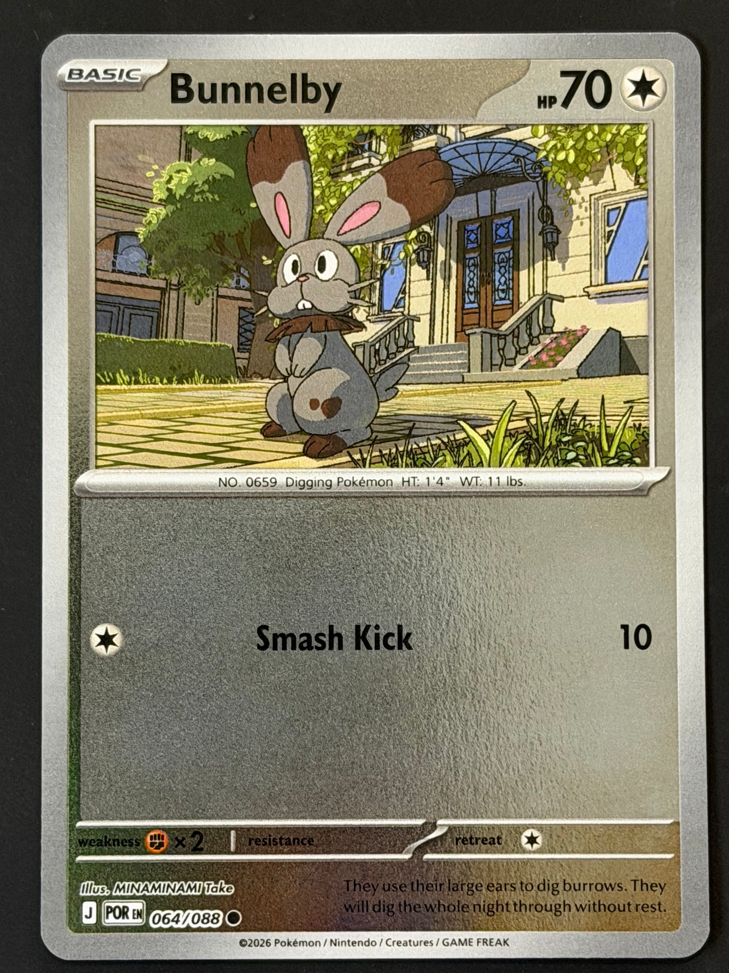 064/088 Bunnelby - Pokémon Perfect Order Common Reverse