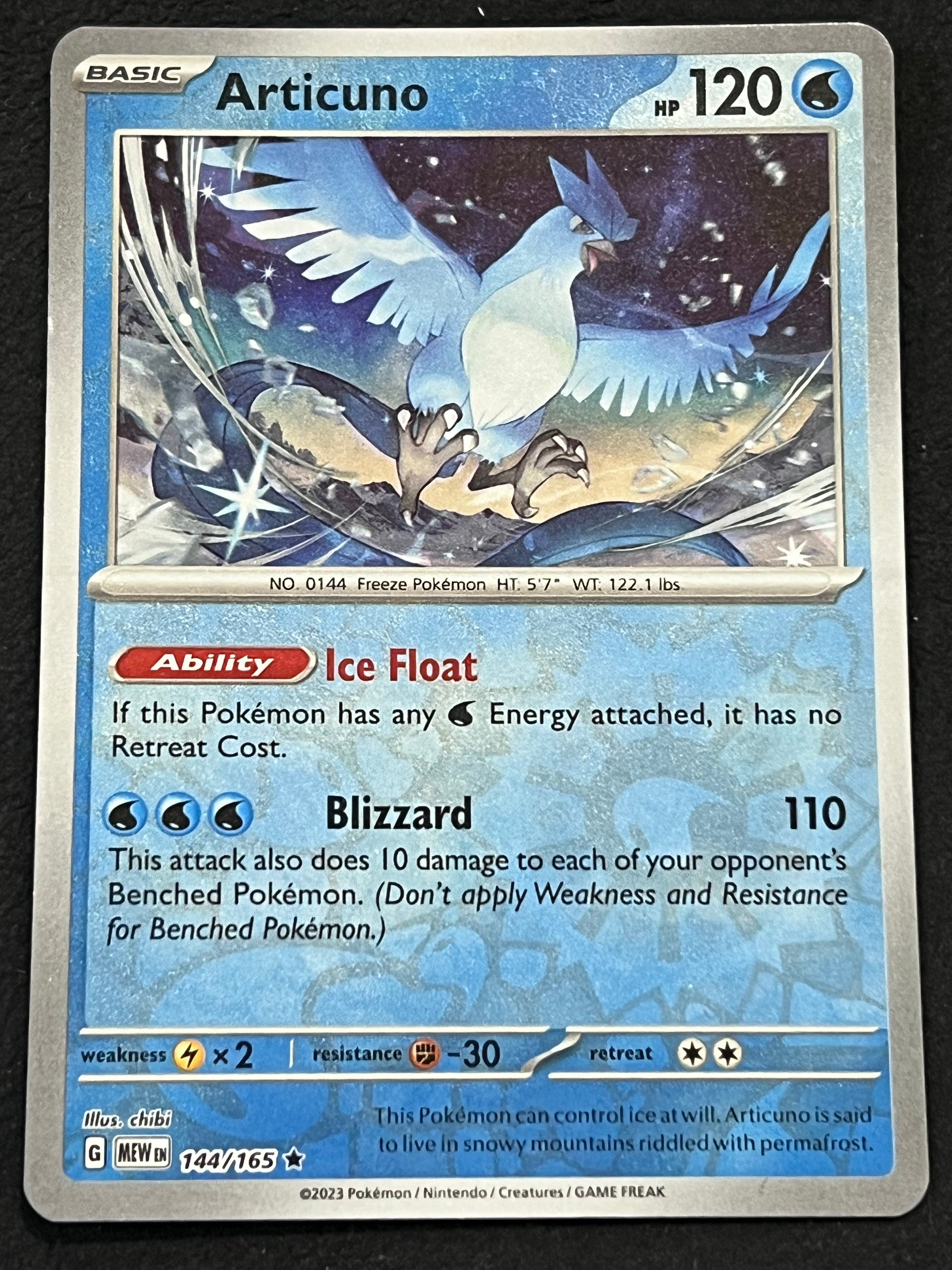144/165 Articuno - Pokmon 151 Rare Reverse Jarvvos 144/165 Articuno - Pokmon 151 Rare Reverse Jarvvos
