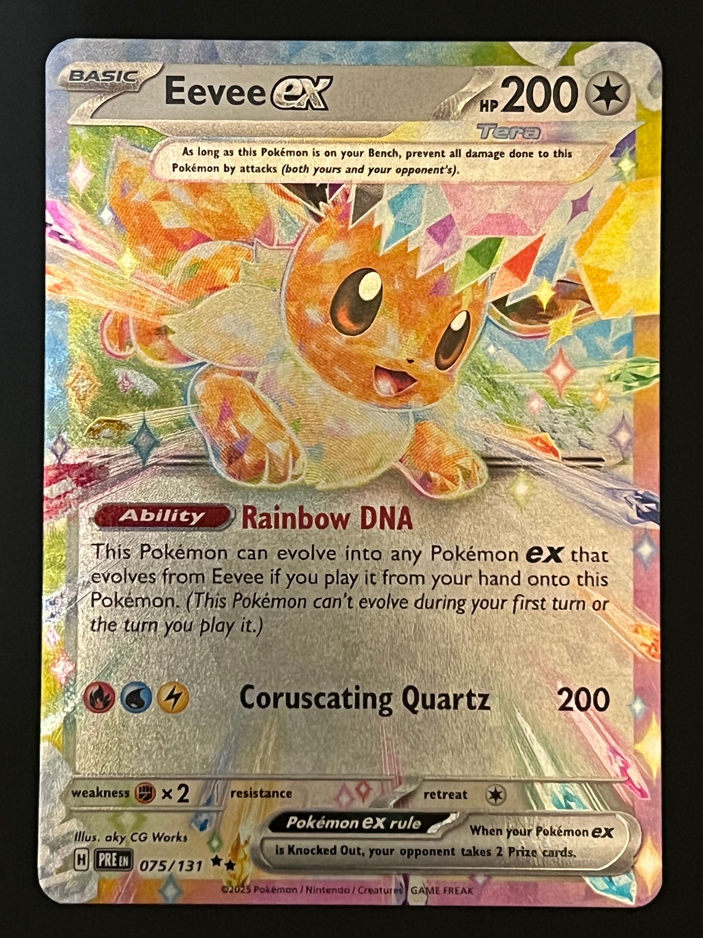 075/131 Eevee Ex - Pokémon Prismatic Evolutions Double Rare