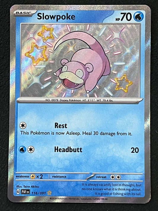 116/091 Slowpoke - Pokémon Paldean Fates Shiny Rare