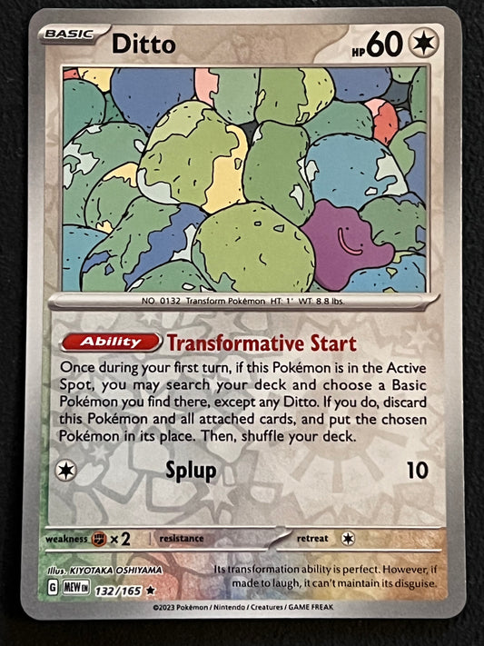 132/165 Ditto - Pokémon 151 Rare Reverse
