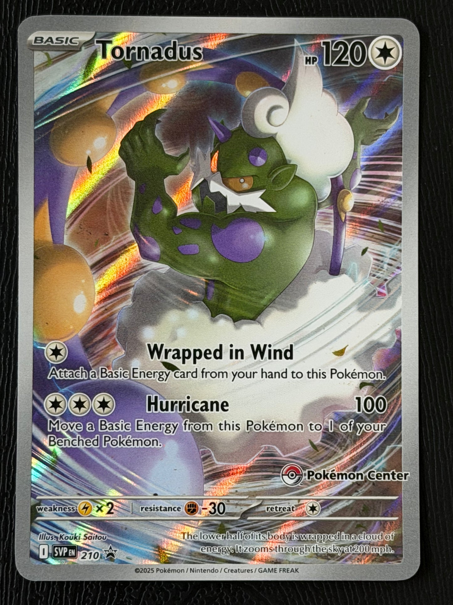 SVP210 Tornadus - PC Stamped Black Star Promo