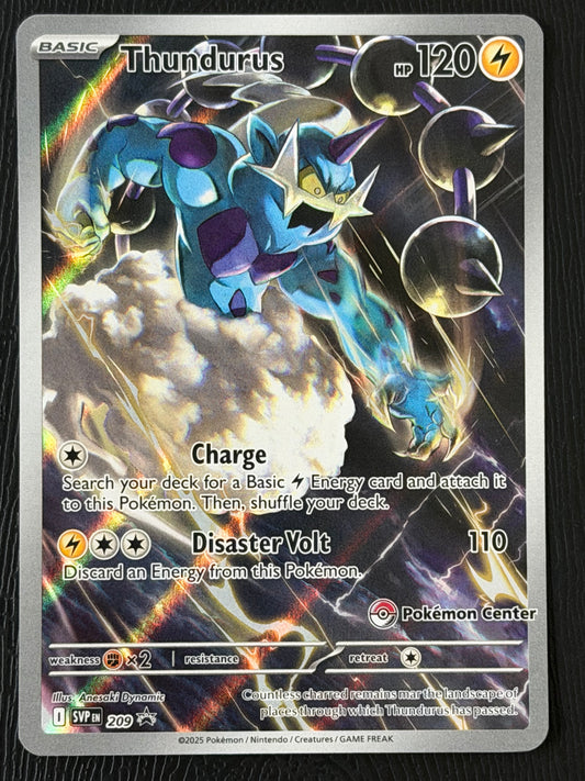 SVP209 Thundurus - PC Stamped Black Star Promo