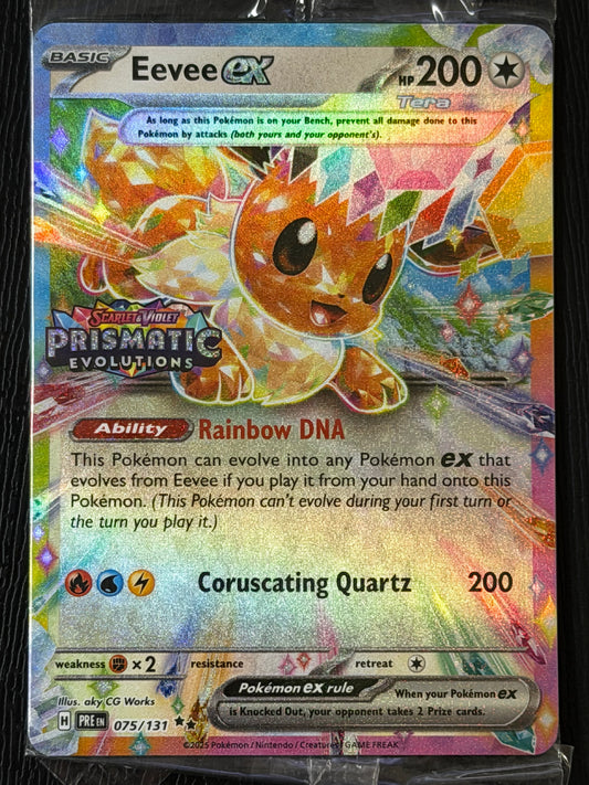 075/131 Eevee Ex (STAMPED) (SEALED) - Pokémon Prismatic Evolutions Promo