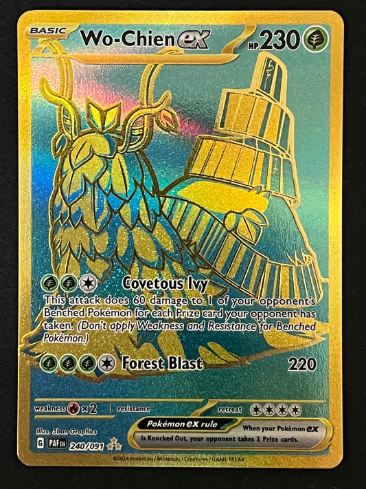 240/091 Wo-Chien Ex - Pokémon Paldean Fates Hyper Rare