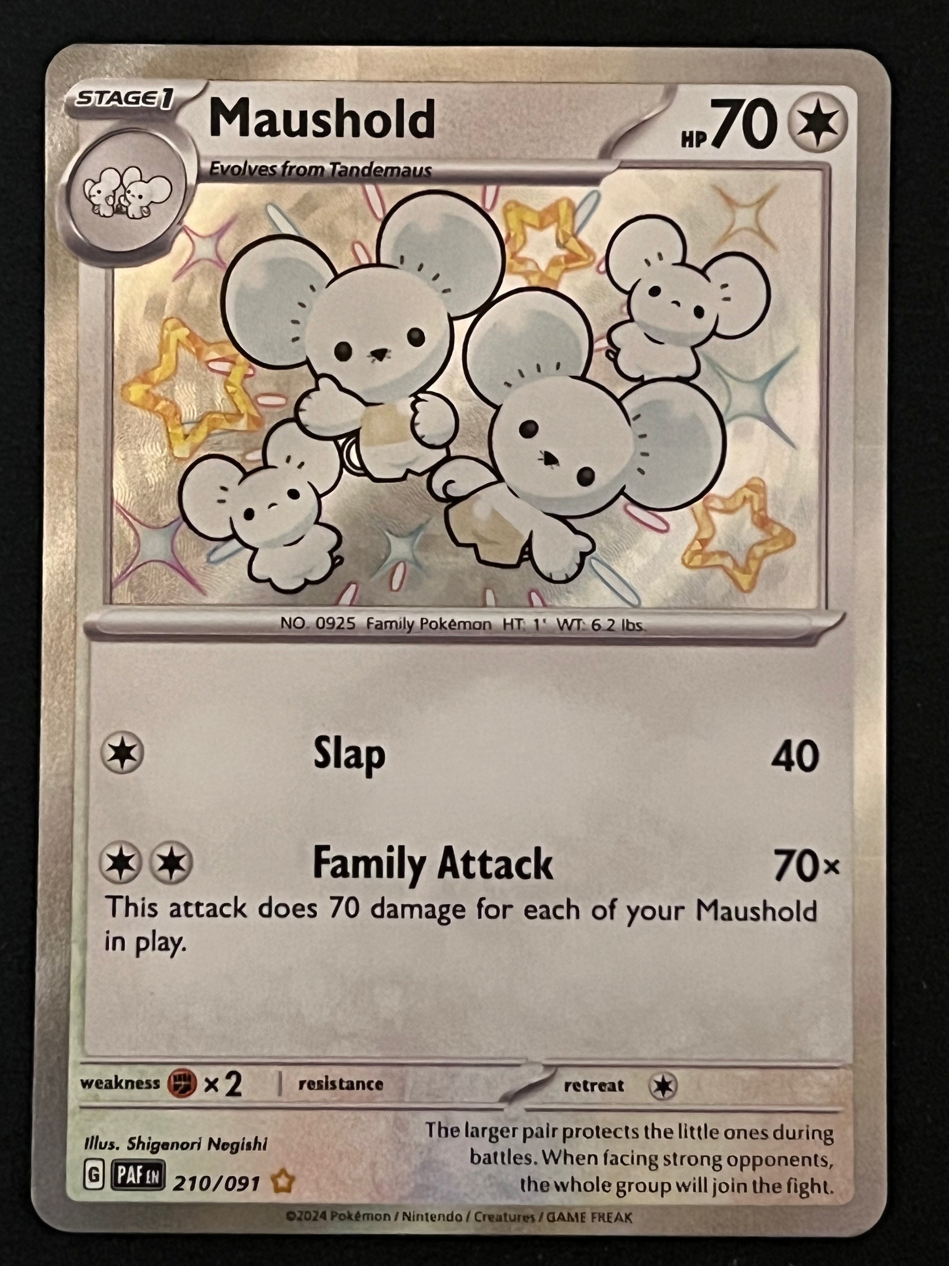 210/091 Maushold - Pokmon Paldean Fates Shiny Rare Jarvvos 210/091 Maushold - Pokmon Paldean Fates Shiny Rare Jarvvos