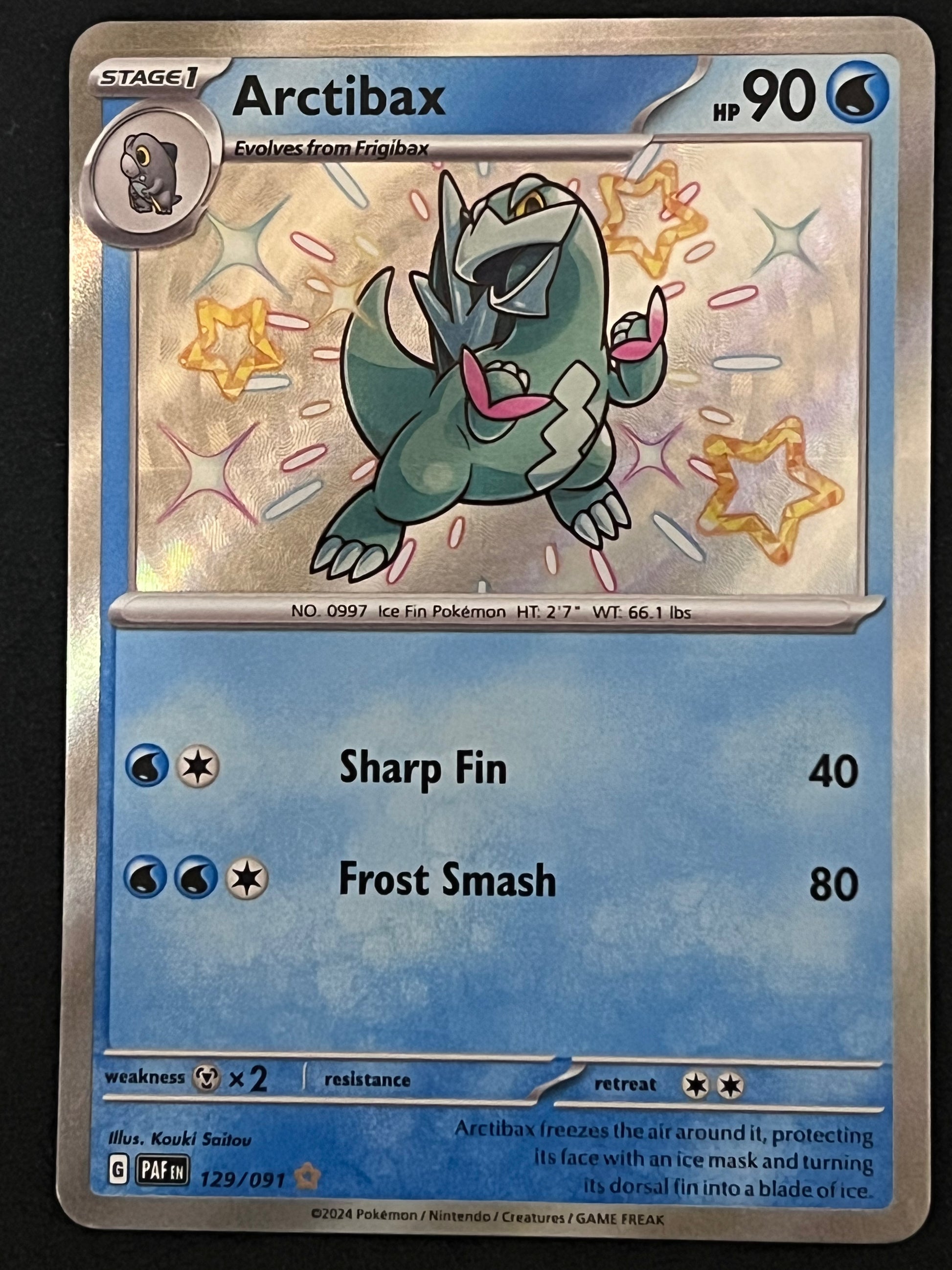 arctibax pokemon card 129/091 Arctibax