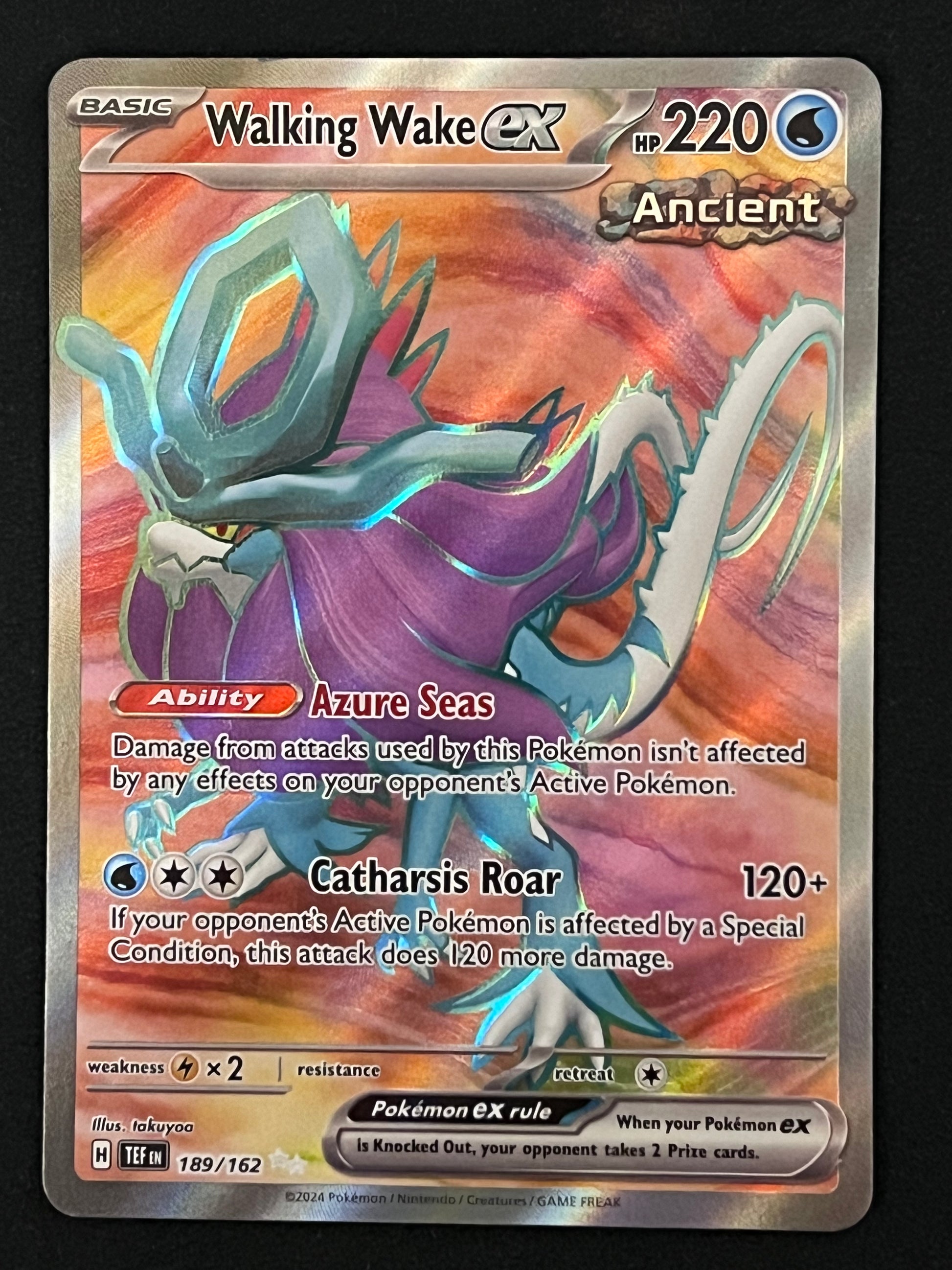 189/162 Walking Wake Ex - Pokmon Temporal Forces Ultra Rare Jarvvos 189/162 Walking Wake Ex - Pokmon Temporal Forces Ultra Rare Jarvvos