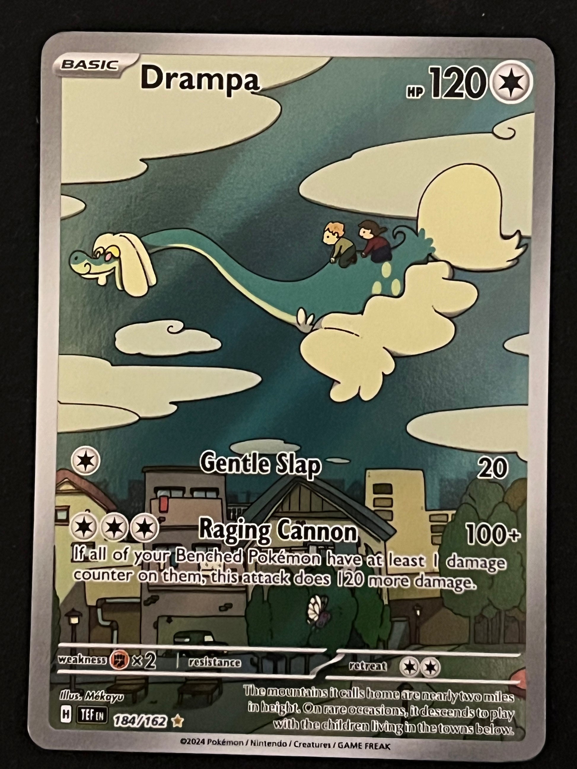 184/162 Drampa - Pokmon Temporal Forces Illustration Rare Jarvvos 184/162 Drampa - Pokmon Temporal Forces Illustration Rare Jarvvos