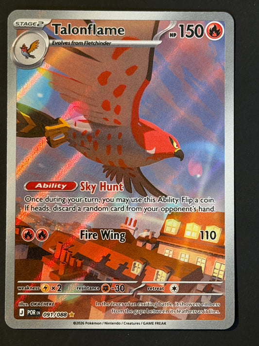 091/088 Talonflame - Pokémon Perfect Order Illustration Rare