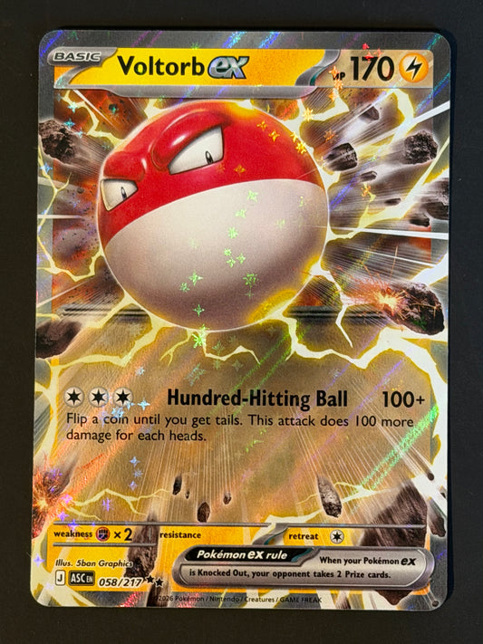 058/217 Voltorb ex - Pokémon Ascended Heroes Double Rare